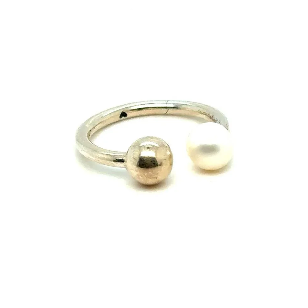 Retired‎ Pandora Contemporary Pearl Open Ring